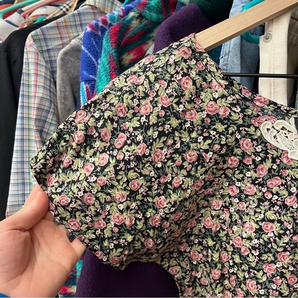 Vintage All That Jazzy Women's 11/12 Floral Midi Dress - Picture 4 of 6